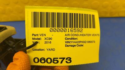 72f25bee80a713d5f8660f872595c568 16 17 18 19 20 21 VOLVO XC90 Right Dashboard Air Vent OEM 31469791