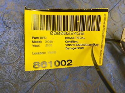 738ddedc5fef15dbea17eb7a0fe1c48b 10 11 12 13 14 15 16 VOLVO XC60 Brake Pedal OEM 31341100