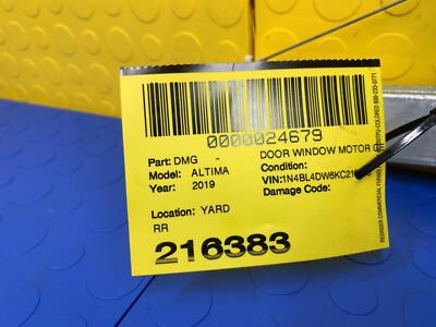 7798c04292484cc3654c6663fa7006ae 19 20 21 22 NISSAN ALTIMA Rear Right Door Window Motor Regulator OEM 827206CA0A