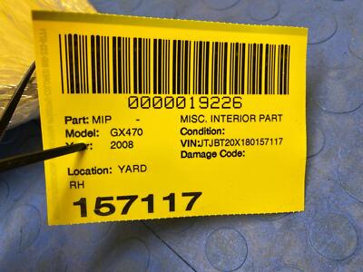 77b28d4fd45c3dd0391f40a0b3264f79 03 04 05 06 07 08 09 LEXUS GX470 Center Lower Right Pillar Trim OEM 6241360061