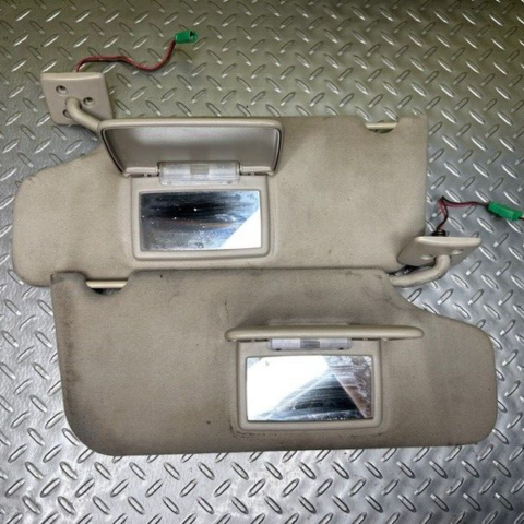 07 08 09 10 Ford Edge Left & Right PAIR Sun visor Sunvisor OEM