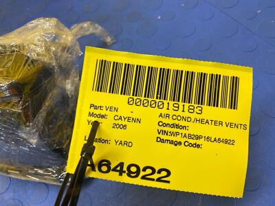 a254ad67d0b1855d084b96ad39d3d3ca 03 04 05 06 07 08 09 10 PORSCHE CAYENNE Dash Right Air Vent OEM 7L5819704A