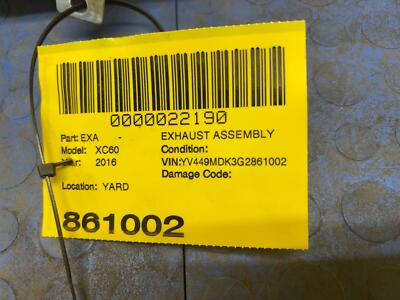 a65e3c5b007bc00d45ef5a682f881ea7 14 15 16 17 VOLVO XC60 Rear Left Exhaust Mufler OEM 31425018