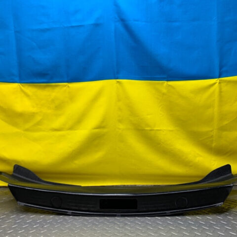 08 Bentley Continental GT Black Rear Luggage Trunk Trim Scuff Plate Panel OEM