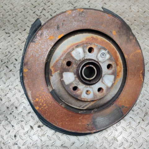 09 08 07 06 Bentley Flying Spur Rear Left Spindle Knuckle Hub w/ Brake Disc OEM