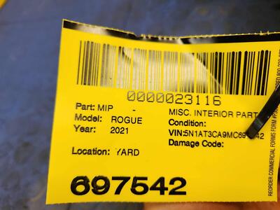 b6ac1a6931d73c2e580d62e81422c25b 21 22 23 ROGUE EXCEPT SPORT Center Console Storage Body OEM 969106RR0A