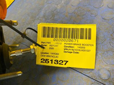 b6fec95c10da2255e15985aeb59616ad 17 18 19 20 NISSAN ROGUE SPORT Power Brake Booster Assy OEM 460074CL5C