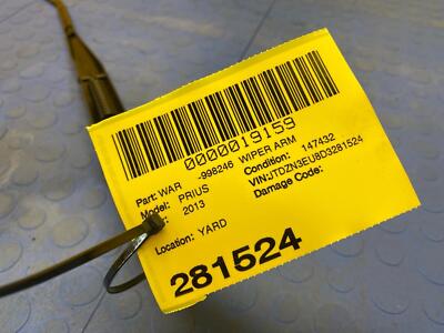 b85852846b0351eb46b400e59f2ca9b3 10 11 12 13 14 15 TOYOTA PRIUS Front Left Wiper Arm OEM 8522147120