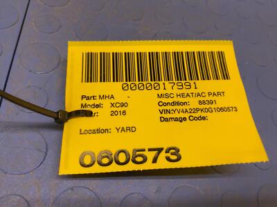 b987dda8dbaa84b668bfefab6947d7a8 16 VOLVO XC90 HVAC Motor Flap Actuator OEM EH620003