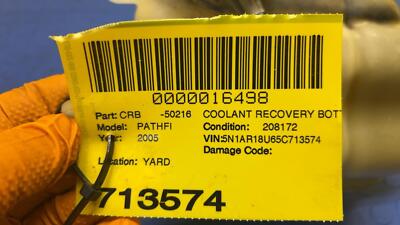 cd0f2dde99cf9ef5d11afe463c7f3293 05 06 07 08 09 NISSAN PATHFINDER Coolant Recovery Bottle OEM 21710EA01A