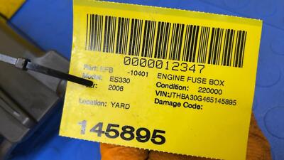 cdcb6cea77a157a256fee5a0aaadd027 04 05 06 LEXUS ES330 Engine Fuse Box OEM 8272006041