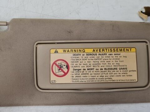 02 03 04 05 Lexus IS300  Passenger Right Side Sun Visor Sunvisor OEM