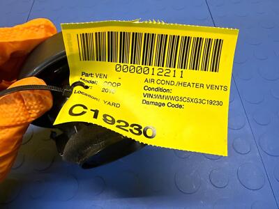 e0ba803d76bee5a04a78a0e4d831ccdf 19 18 17 16 15 14 MINI COOPER Dash Outer Air Vent Airvent OEM 64229262413