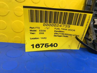 e3b10aee491ee0e00081cbbe7025cec3 04 05 06 LEXUS ES330 Fuel Filler Door Lid OEM 77350-33170