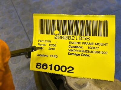 fbe3700c9dd2b7907293fa21fb98bd42 10 11 12 13 14 15 16 VOLVO XC60 2.0L Rear Engine Mount OEM 31330138