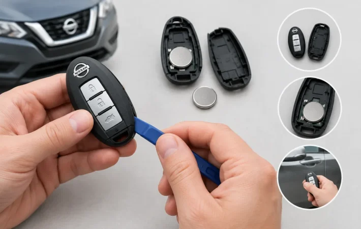 How to Open a Nissan Key Fob, Replace the Battery, and Handle a Lockout