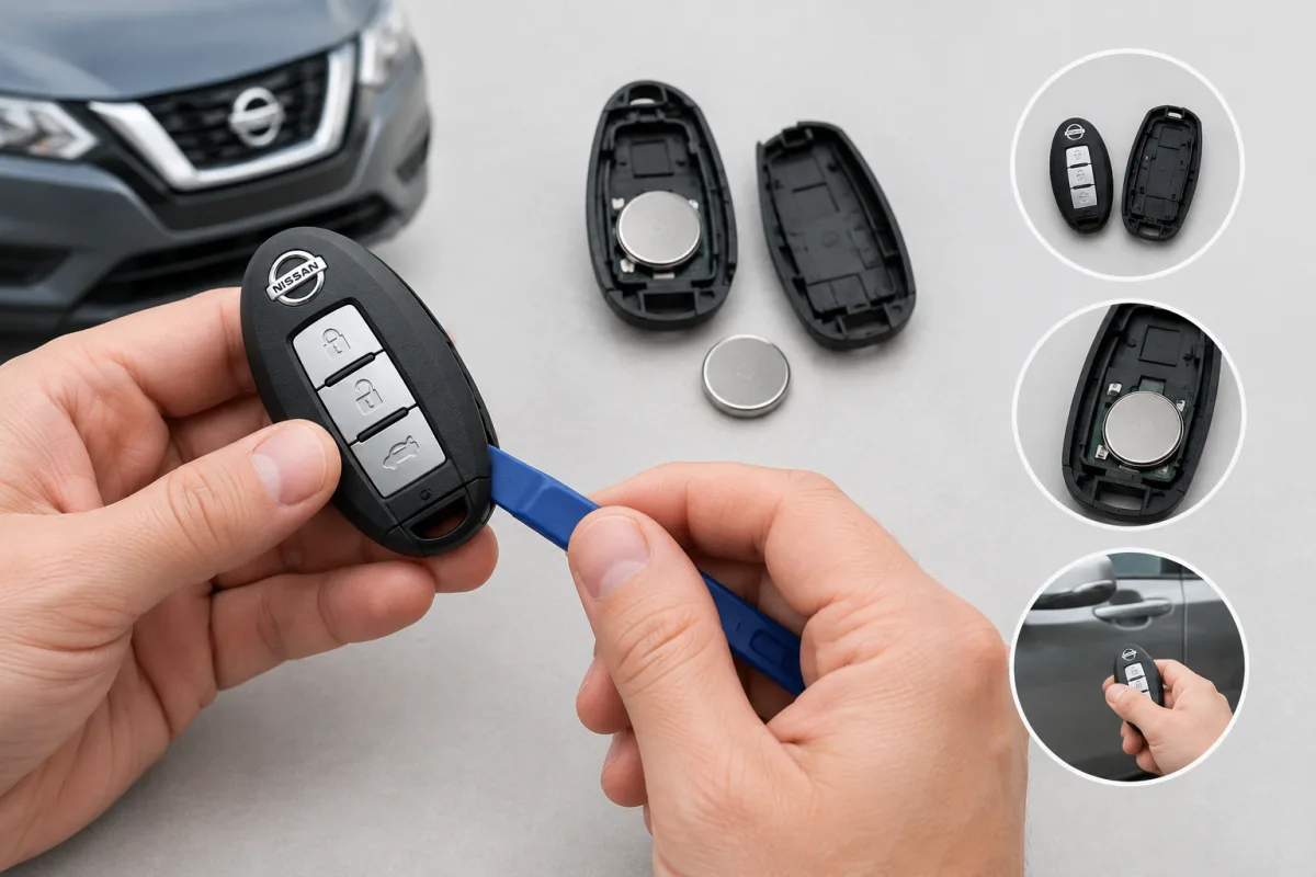 How to Open a Nissan Key Fob, Replace the Battery, and Handle a Lockout