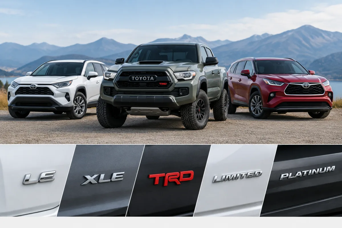 Toyota Trim Levels and Performance Badges Explained