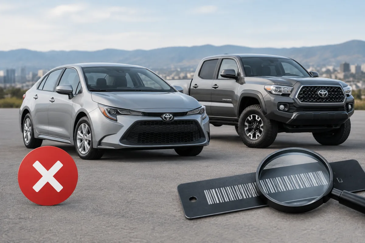 What Year Toyota Corolla to Avoid? A VIN-Based Guide to Corolla and Tacoma